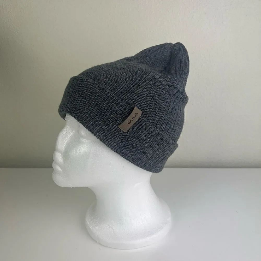 Bula Canada Beanie Gray Wool Blend Cuffed Womens One Size Ski Warm Winter Cap